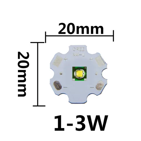 3W 5W 10W 18W T6 xml2 lanternas de alta potência Peças DIY 3,5*3,5 mm/5*5mm XHP50 LED 3V Conta para acessórios de bicicleta faróis