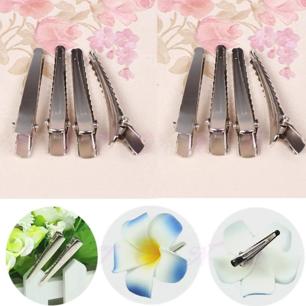 10pcs 47mm Metal Single Prong Alligator Clip Hair Bow Accessories DIY Tool |