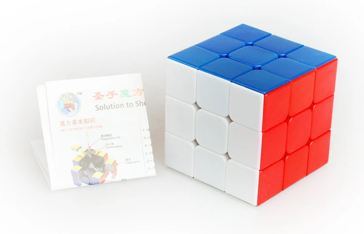 Оригинальный 56 мм Shengshou Радуга 3x3x3 Профессиональный Magic Cube Stickerless красочные с