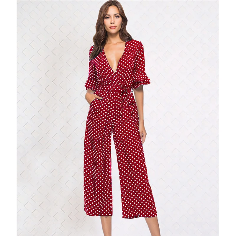 Летние Комбинезоны для малышек женские комбинезон в горошек V средства ухода за