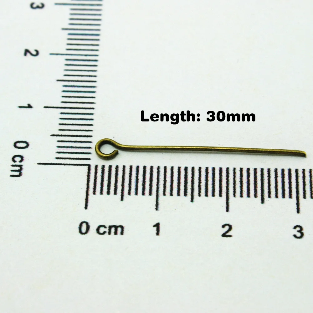 Хит продаж 380 шт./лот античные бронзовые шпильки 30 мм для глаз ювелирных изделий