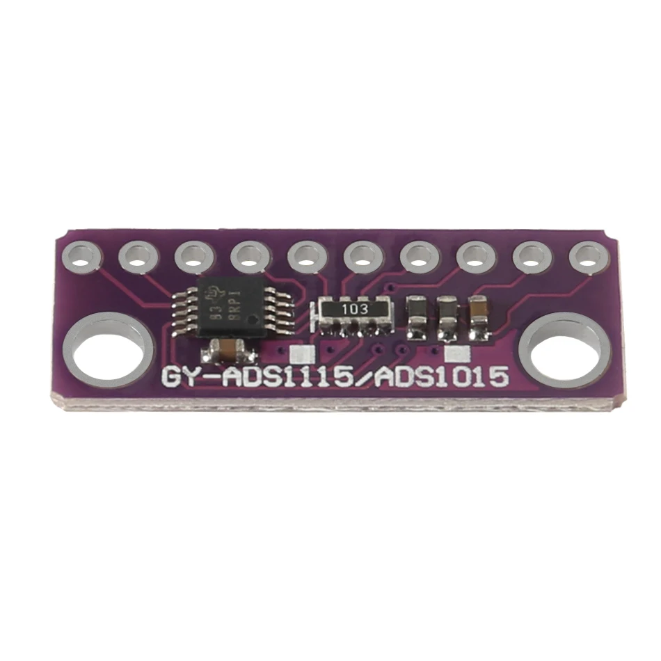 Aolin Новый 16 бит I2C 4 CH ADS1115 / ADS1015 модуль макетная плата ADC фиолетовый для