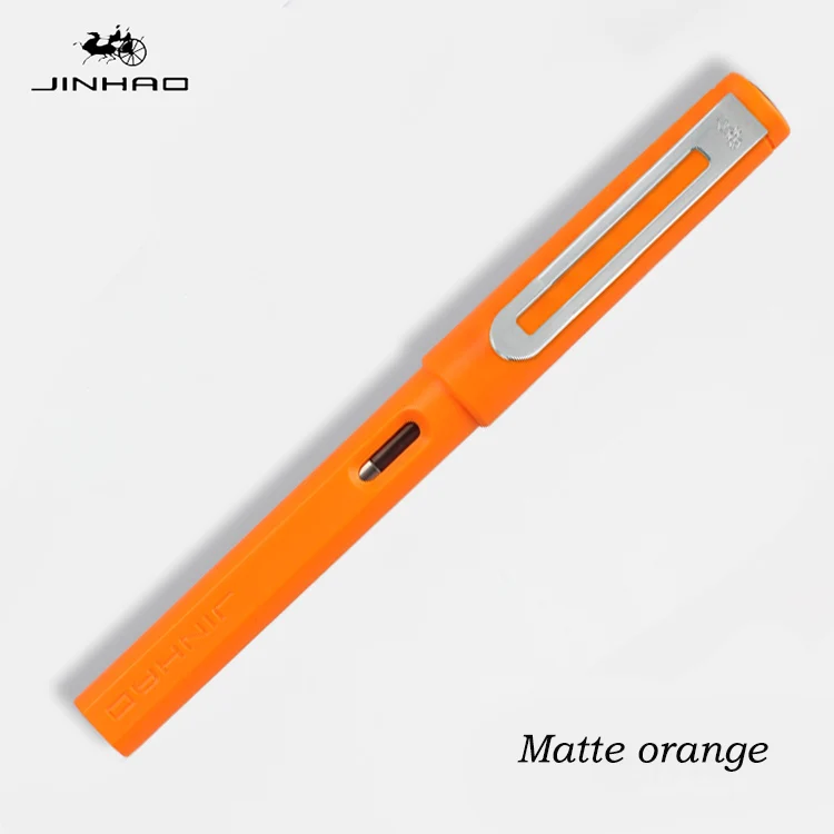juse Jinhao 599a матовая офисная деловая ручка для фонтанов, роскошная ручка с чернилами, подарочные ручки, 4 вида перьев, новинка, 10 шт., можно выгравировать логотип - Цвет: juse