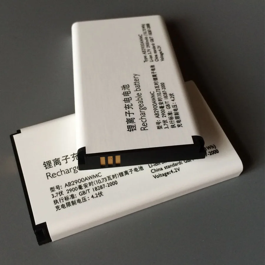 В наличии 100% новый аккумулятор AB2900AWMC для смартфона PHILIPS Xenium X1560 X5500 CTX5500 CTX1560 умный