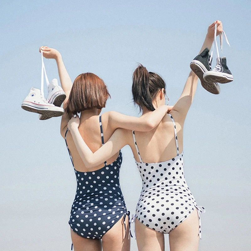 Пикантные Одна деталь StripedSwimsuit 2019 женский купальник монокини боди корейский
