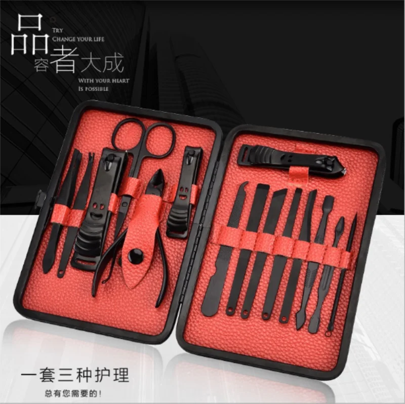 15 шт. Нержавеющая сталь Nail Clipper Уход за лошадьми комплект маникюр педикюр набор