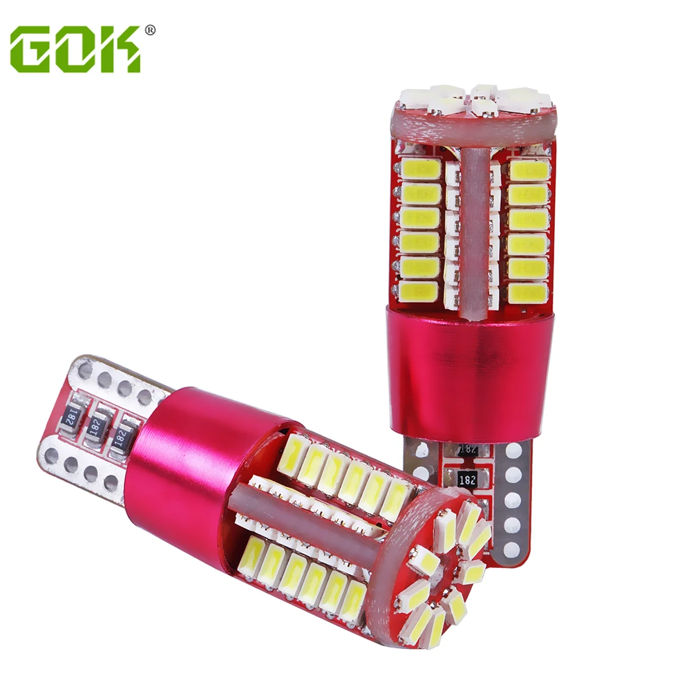 

10 шт., Автомобильные светодиодные лампы Canbus T10 3014 194 T10 57SMD
