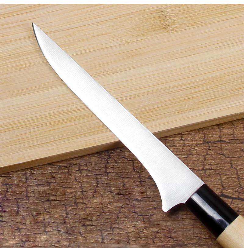 Boning Knives Damascus Laser Pattern 3Cr13Mov Steel Utility Japanese Chef Knife Micarta Handle Professional Kitchen Knife