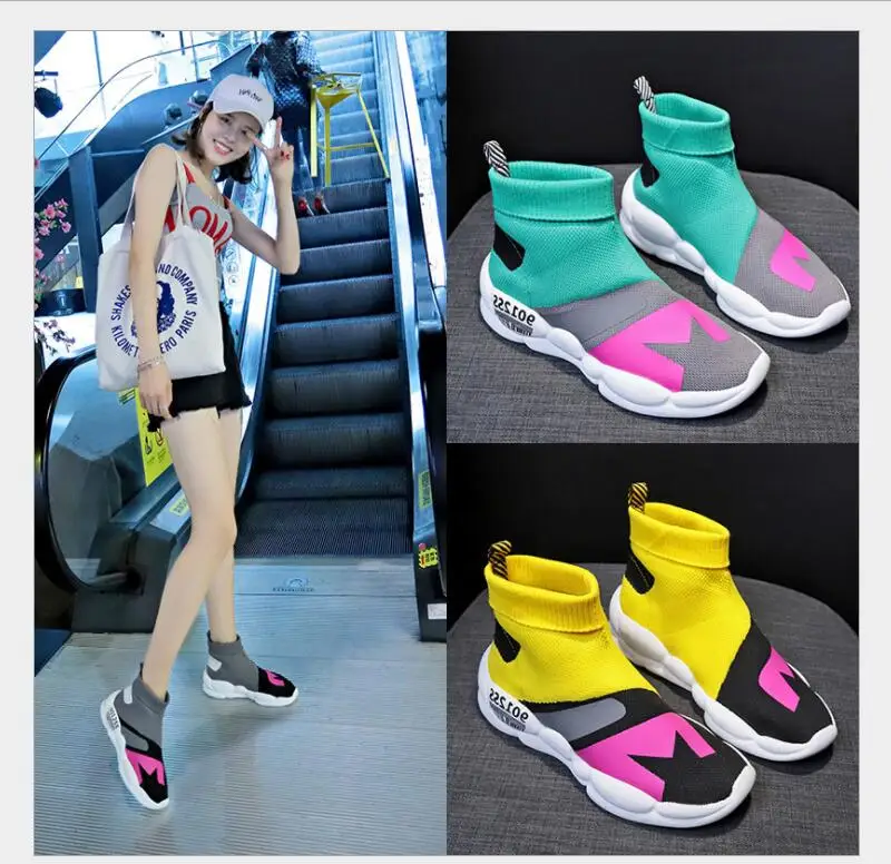 Новинка 2019 г. Летние женские носки дышащая повседневная спортивная обувь