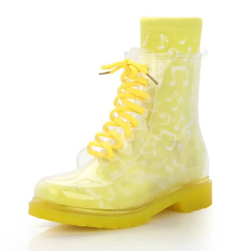 Женские резиновые сапоги Koovan лидер продаж 2017 прозрачные для женщин женская обувь