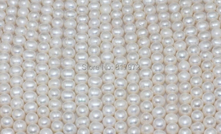 Оптовая продажа бусины из натурального жемчуга 9 10 мм модные длина 37 см свободные