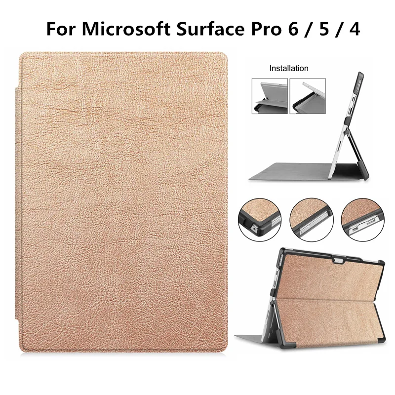 Чехол-книжка для Surface Pro 4 чехол телефона чехол-подставка Microsoft 6 5 | Компьютеры и