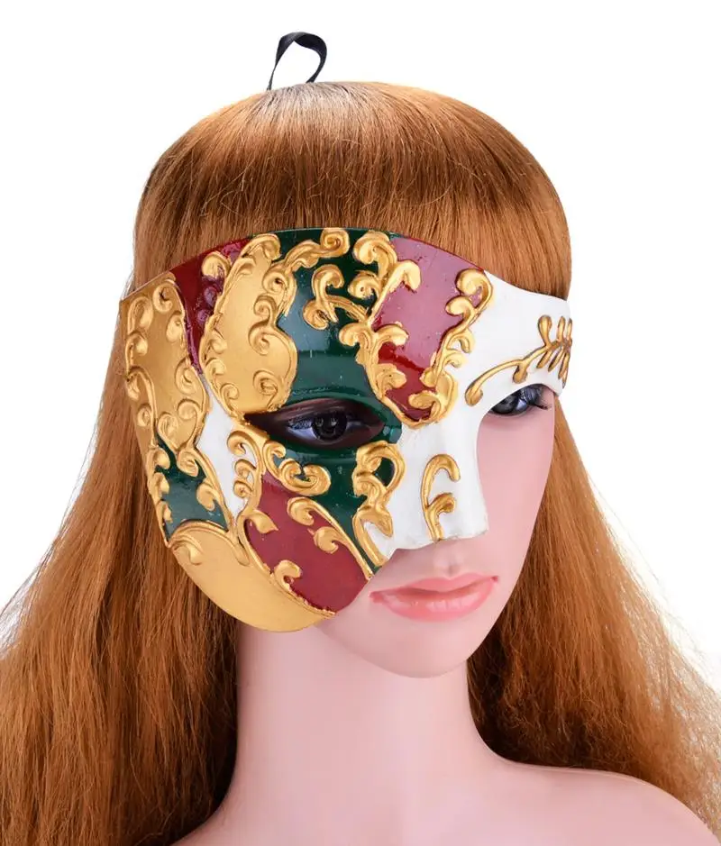 Винтажная дизайнерская мужская маска FunPa для вечеринки Мужская крутая полумаска