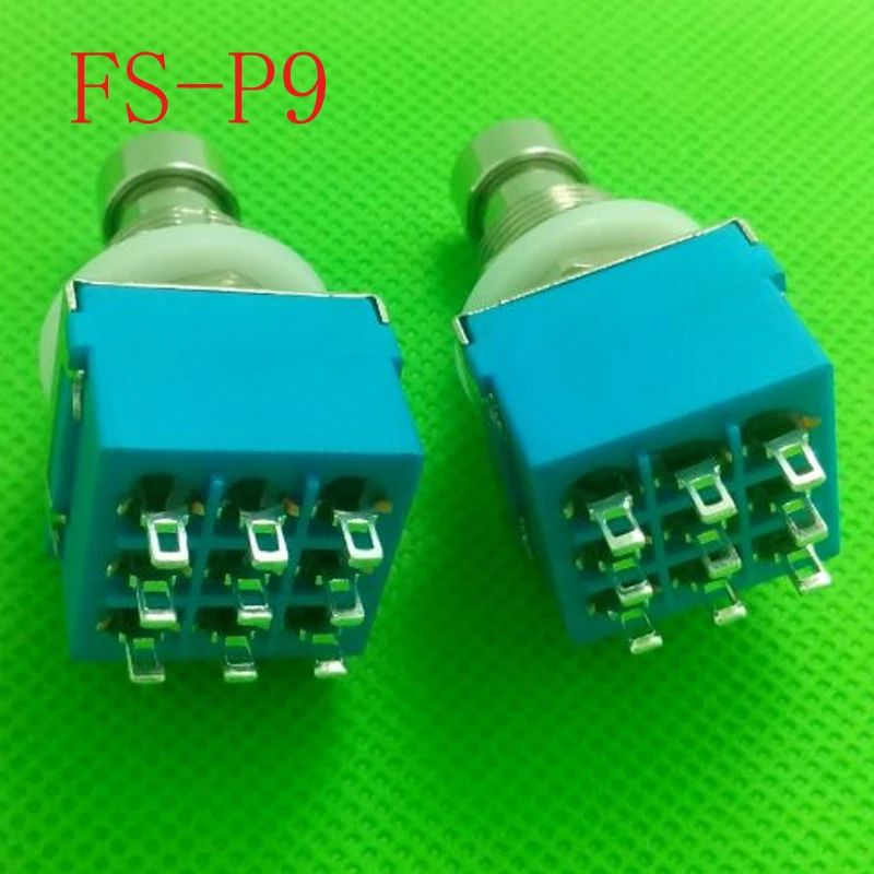 Фото Педаль для гитары 50 шт./лот 9-PIN 3PDT, педаль для создания эффектов, металлический переключатель, истинное отключение, бесплатная доставка №3