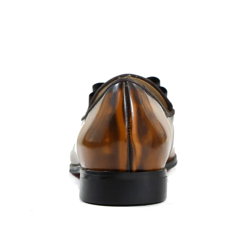 Классические мужские туфли в винтажном стиле Королевского коричневого цвета