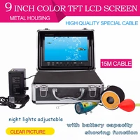 9 tft lcd monitor 1000tvl portable fish finder underwater fishing camera 15m cable