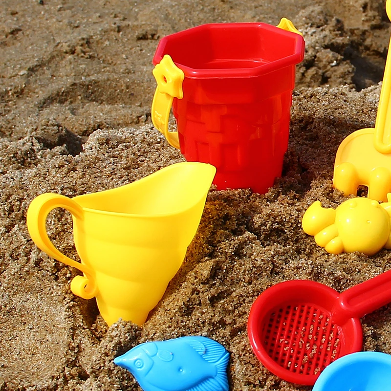 Песок Sandbeach детские игрушки пляжа замок ведро лопату грабли воды инструменты