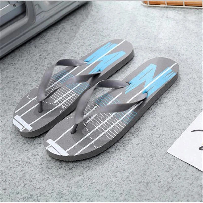 Мужские Пляжные шлепанцы Нескользящие сандалии повседневная обувь для улицы и