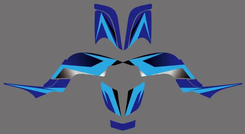 H2CNC Новый стиль наклейки графические наборы подходят для Yamaha RAPTOR 660 ATV YFM660 всех