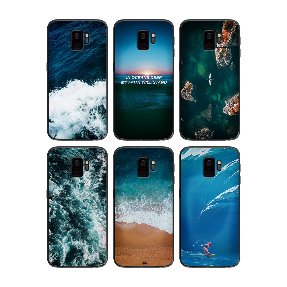 Очаровательный фон с изображением побережья голубого моря для samsung Galaxy A5 A6 A7 A8 A9