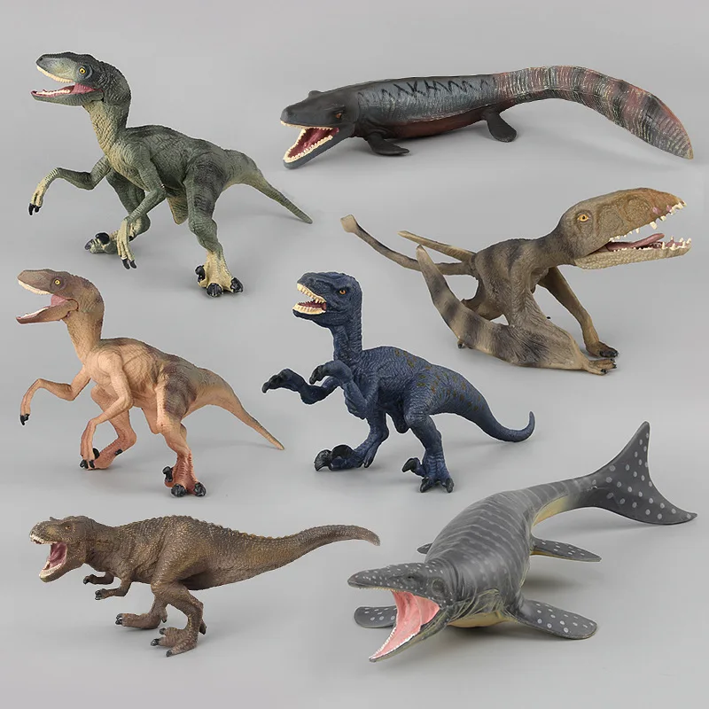 

Dinosaur Figures Toy Jurassic Classic Wild Lifelike Kingdom Plastic Vinyl Model Fallen World Collection Children Kids Park Gift