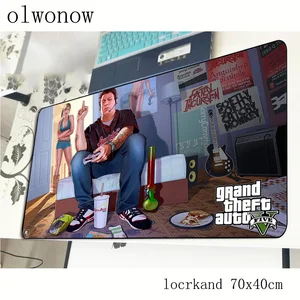 Коврик для мыши gta 70x40 см, подставка под запястье, лучший игровой коврик для мыши, большой персонализированный коврик для мыши для мальчиков, с клавиатурой и ПК