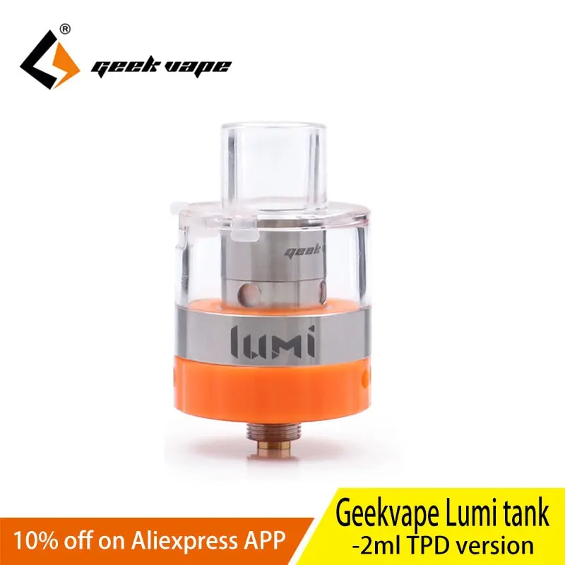 2 шт./лот Geekvape Lumi Танк использовать 0.3ohm supermesh катушки Топ заполнения электронная