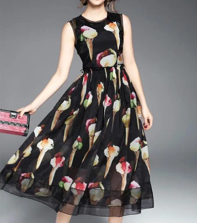 Запад женские со стразами Цветочные рукавов взлетно-посадочной полосы печатных