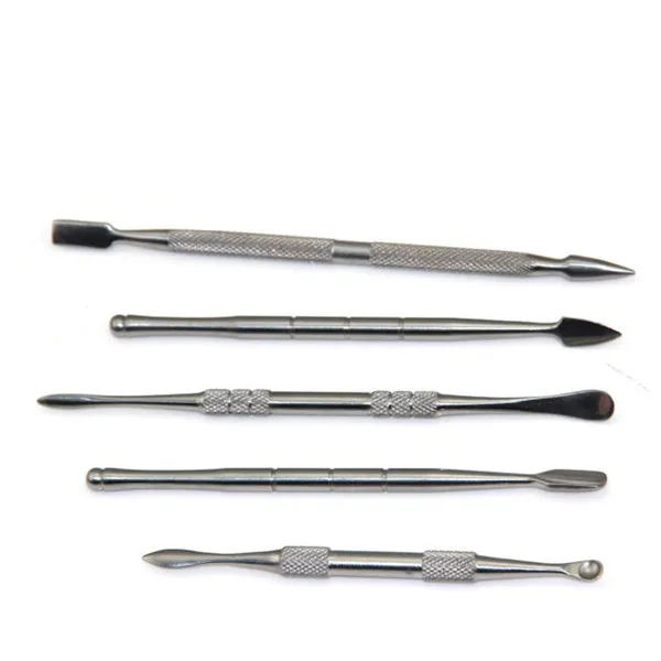 Stainless steel e cigarette dabber tool titanium dab nail for wax dry herb glass ago g5 vgo skillet atmos micro atomizer|steel seats|steel toe boot