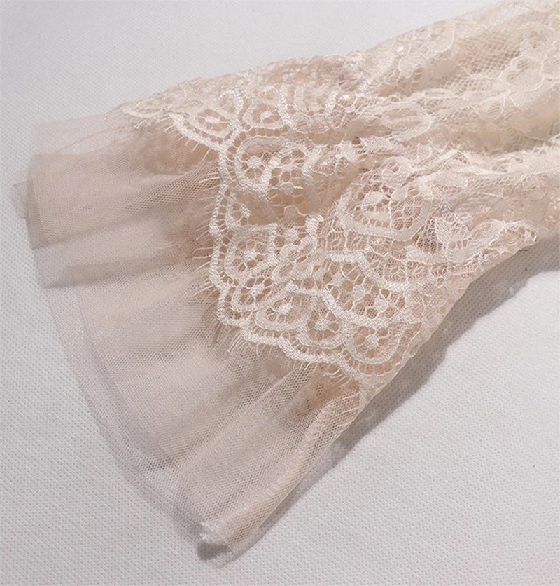 Блузка женская кружевная прозрачная с длинным рукавом|Блузки| |