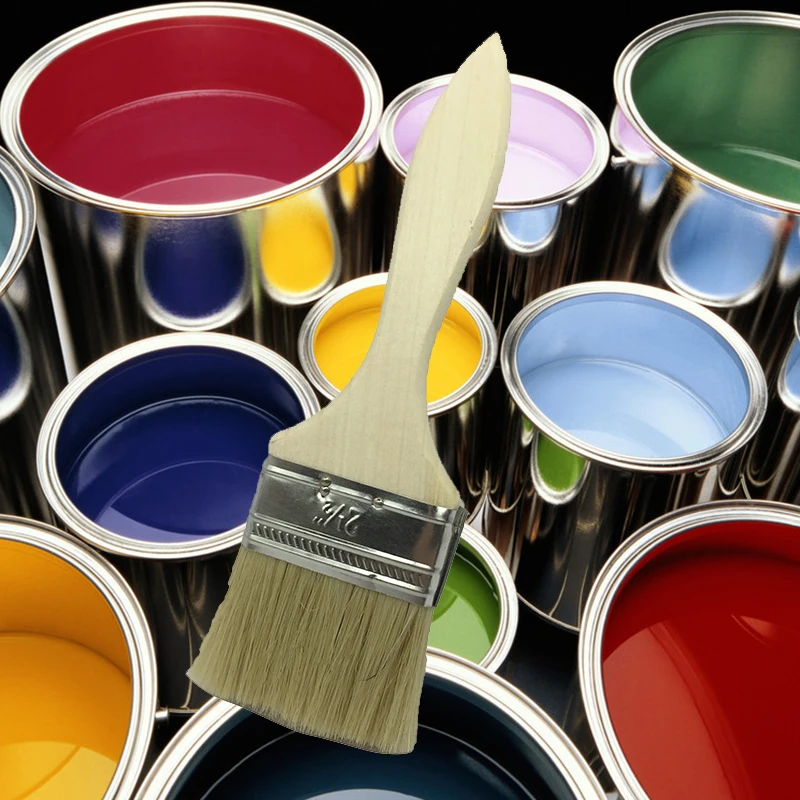 Mainpoint 9 шт. щетина волосы стены Краски кисти масло для деревянных ручек рисунок