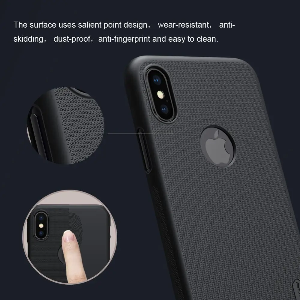 Чехол Nillkin для iPhone X XR XS Max суперматовый защитный чехол телефона Матовый Жесткий