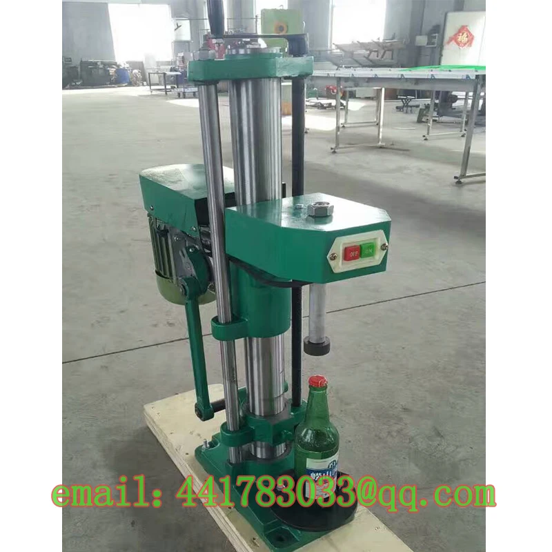 

HB-4 automatic crown cover capping machine Beer Bottle Beer Bottle Coke Bottle Sealing Machine no thread glass bottle sealing