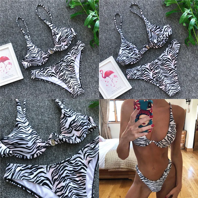 Бразильский купальник стринги бикини 2019 с вырезами высокая талия сексуальный