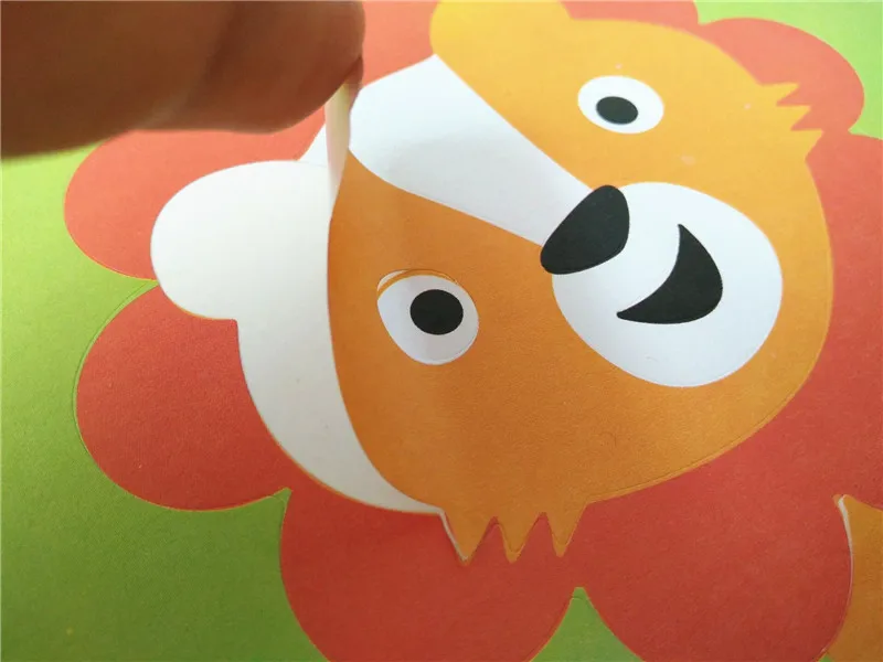 12 шт./лот новинка 2016 года DIY ткани Бумага мяч Книги по искусству Craft Животные панда