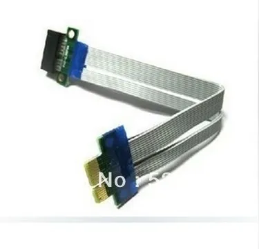 Free shipping !!new 100pcs/Lot Wholesale PCI-E 1X Slot Riser Card Extender Extension Ribbon Flex Relocate Cable 20cm lenght |