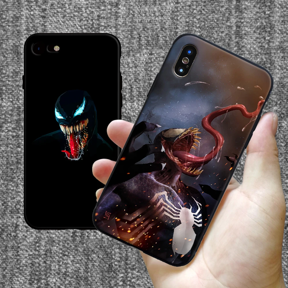 Чехол из мягкого силикона и ТПУ Venom Film MCU для Apple iPhone 5 5S SE 6 6s 7 8 Plus X XR XS MAX |
