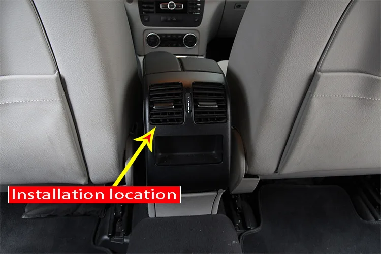 Углеродное волокно ABS хром Кондиционер Vent Выход Накладка для Mercedes Benz GLK класс X204 200 300 360 авто аксессуары