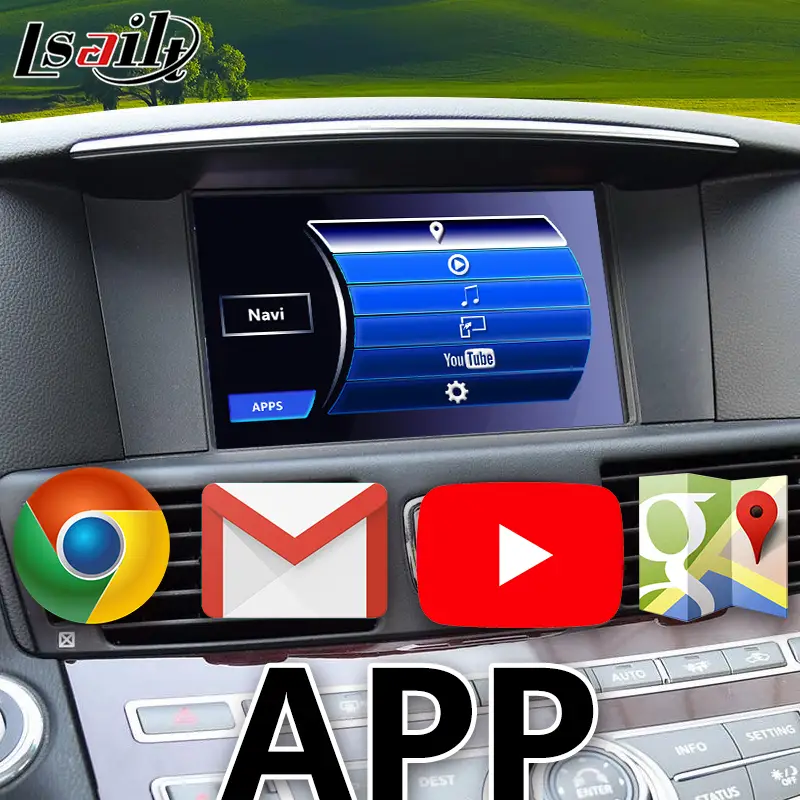 Автомобильный аудио и видеоинтерфейс Android 9 0 для Infiniti Q70 2014 2018 с Mirrorlink youtube carplay gps