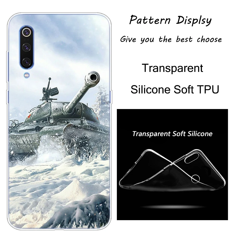 012 Горячая world of tanks силиконовый чехол для Xiaomi Pocophone F1 9T 9 9SE 8 A2 Lite A1 A2 Mix3 Redmi K20 7A Note 4 4X5 6 7 Pro S2 крышка - Цвет: 012