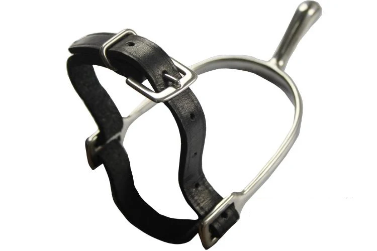 Horse Riding Leather Spur Straps Black Durable Thickened Sturdy 50cm Outdoor Equestrian Accessories With Alloy Buckle