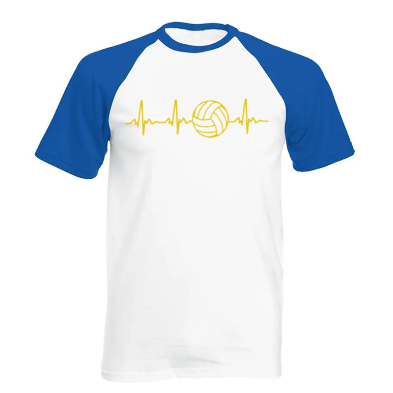 Summer New Funny Men Love Volleyballer T Shirt Short Sleeve O-Neck Cotton T-shirt Men's Clothing Tops Loose Size - Цвет: 9