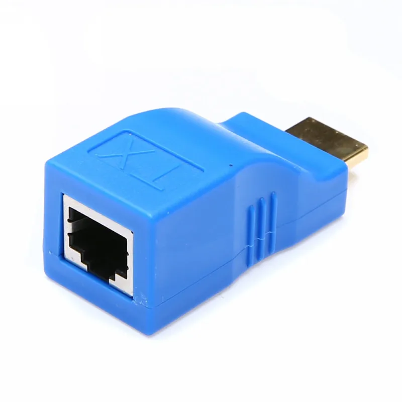 2 шт 1080P HDMI удлинитель для RJ45 через Cat 5e/6 сетевой адаптер Усилитель сигнала для HDTV дисплея