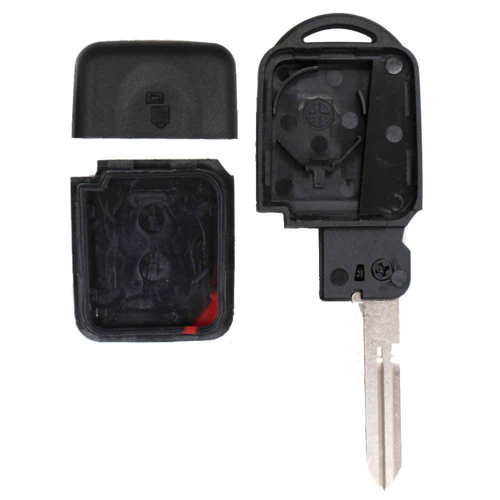 Keyecu Складной Корпус ключа дистанционного управления 2 кнопки для Nissan Micra Xtrail Qashqai