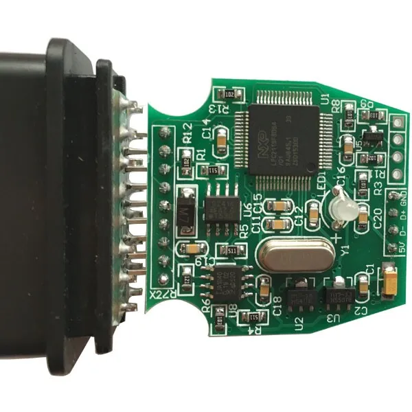 Диагностический кабель MINI VCI для TOYOTA TIS Techstream чип FT232RL J2534 OBD2 диагностики