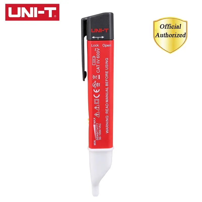 

UNI-T UT13B детекторы напряжения переменного тока автоматический контроль чувствительности ручка 50 в-1000 в регулируемая чувствительность Вибрация/Индикатор низкого заряда батареи