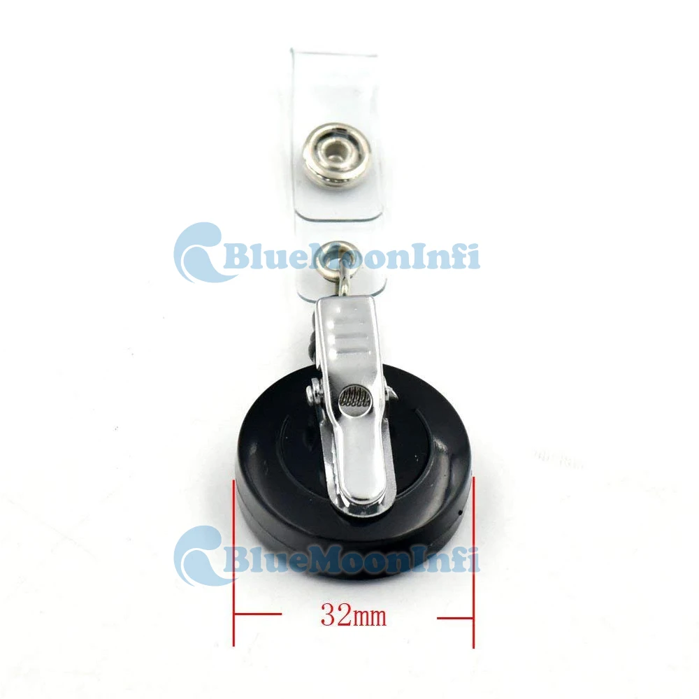 Выдвижной Держатель для значков Аллигатор Зажим ID йо черный белый 2 цвета на