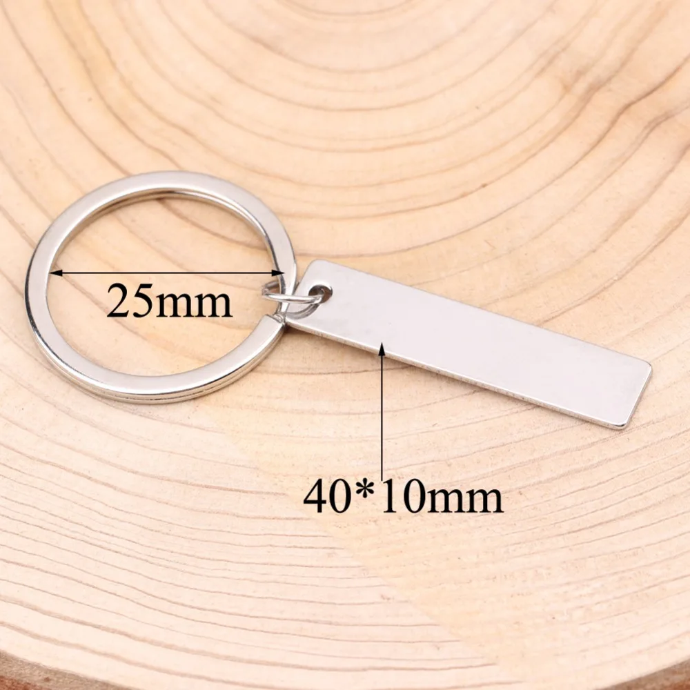 Индивидуальный брелок с гравировкой Имя дата предложение напечатанный текст на