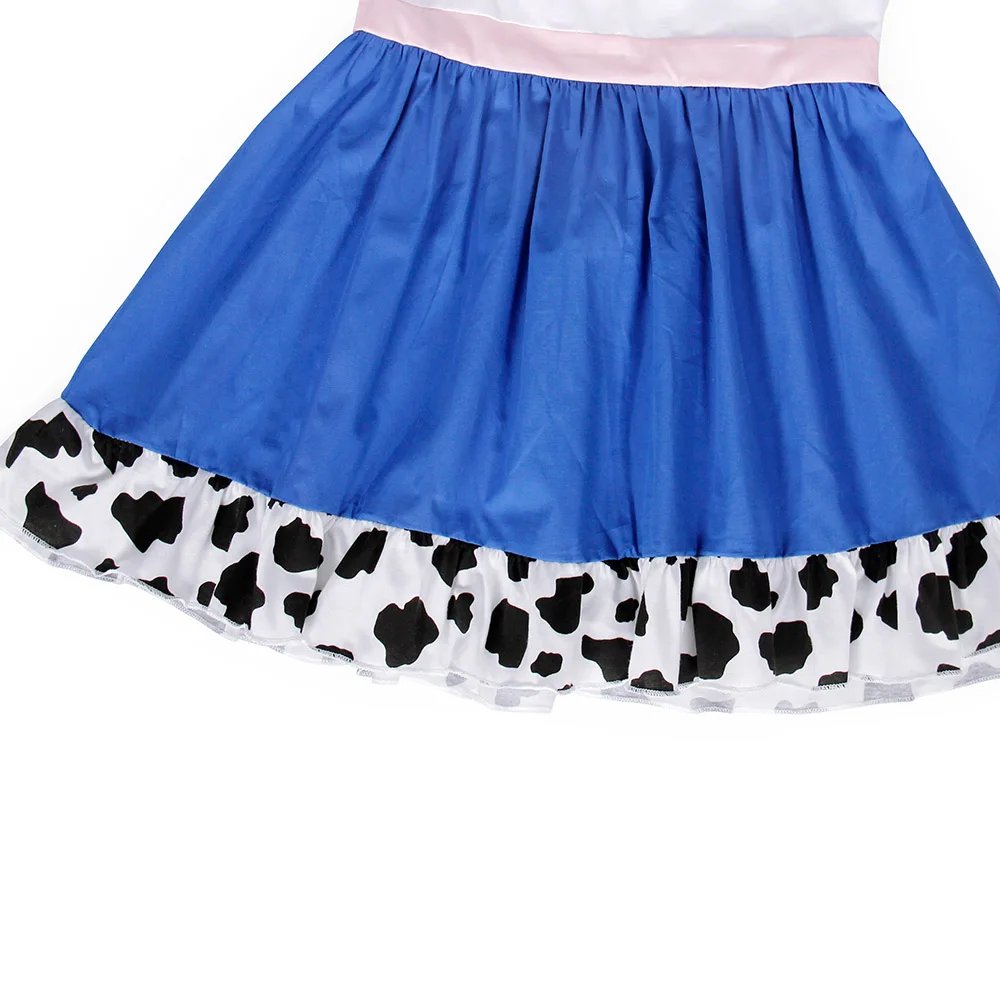 AmzBarley Jessie/костюм из 4 предметов платье для девочек коровьей кожи праздничный