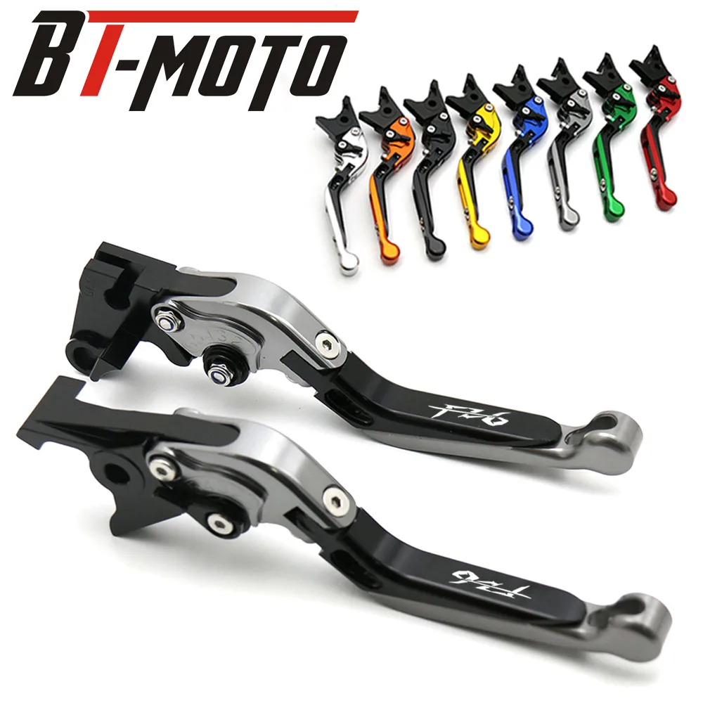 

Рычаги тормоза и сцепления для мотоциклов YAMAHA FZ6 FAZER 2004-2010, FZ6 FZ 6 R 2009-2015, складные, выдвижные, с логотипом FZ6